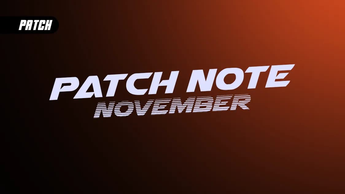 Patch Note November