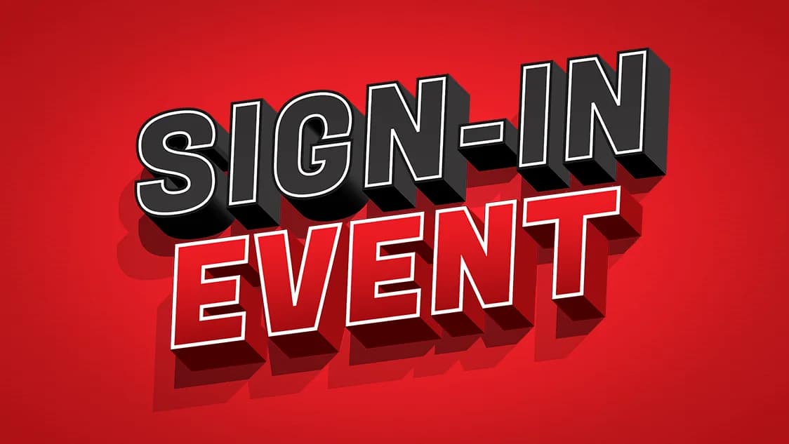 SIGN IN EVENT